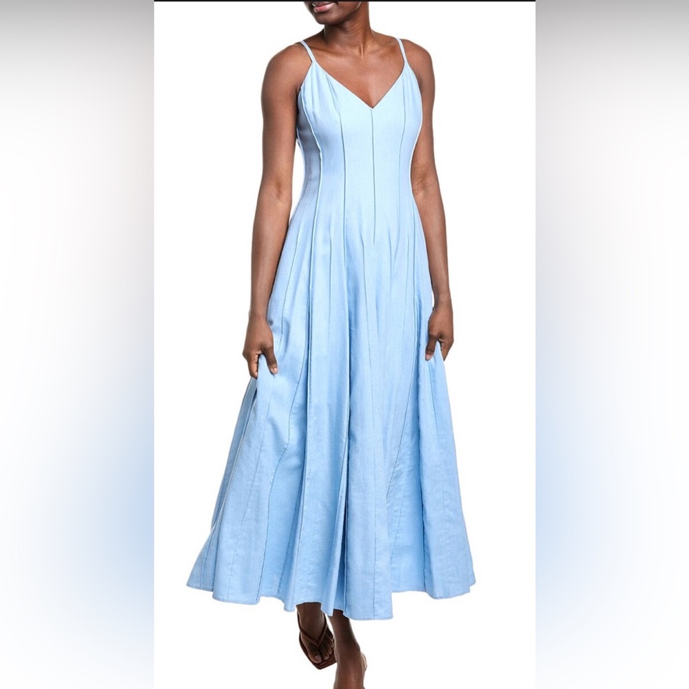 Nicholas the Label  Michah Panelled Cotton A-Line Maxi Dress - Size 6
